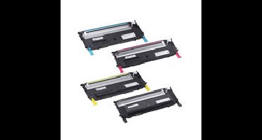Huismerk Dell 1230/1235 (593-10493/593-10496) Toners Multipack (zwart + 3 kleuren)