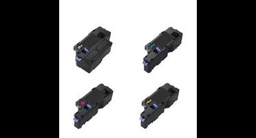 Huismerk Dell 525 (593-BBLN/LL/LZ/LV) Toners Multipack (zwart + 3 kleuren)