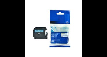 Huismerk Brother M-K531 Labeltape 12mm Zwart op Blauw