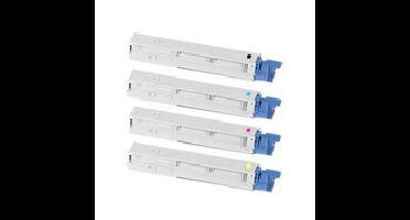 Huismerk OKI C3520 / MC350 / MC360 (43459321-43459324) Toners Multipack (zwart + 3 kleuren)