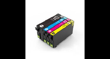 Huismerk Epson 408XL Inktcartridges Multipack (zwart + 3 kleuren)