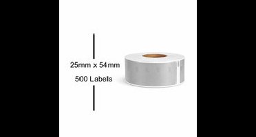 Huismerk DYMO 11352 / S0722520 Labels (54x25mm) Zilver