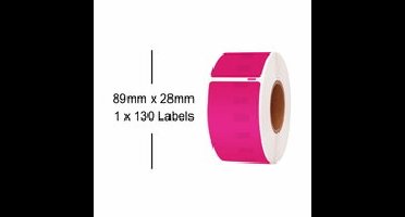 Huismerk DYMO 99010 / S0722370 Labels Paars (89x28mm)