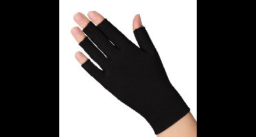 Thuasne Cicatrex Littekenhandschoen - Kort Model - 8 - Zwart - Open vingers