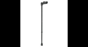 Thuasne Aluminium Wandelstok met Anatomische Handgreep - Rechts - Zwart