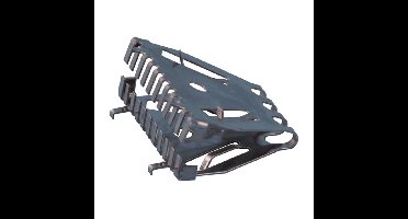 Nedco bijenbekje/ spouwvoegrooster - 15x50mm - geborsteld RVS