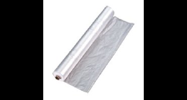 Foliefol bouwfolie - T100 - transparant - 100 x 2 meter - 0.027 mm dik