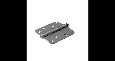 DX kogellagerscharnier - DX-H367 - 89x89 mm - afgeronde hoek - RVS geborsteld