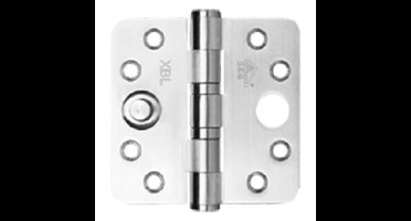 AXA veiligheids kogellagerscharnier - SKG*** - 89x89mm - RVS afgerond - 1KL228989NV