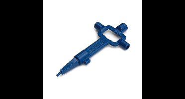 DX Nieuwbouwsleutel blauw metaal