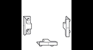 Roto sluitplaat 20 met nok Roto NT