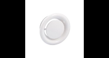 Afzuigventiel met aansluitbus Ø100 mm wit