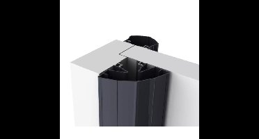 Ellen vingerbeschermingsprofiel - Finprotect Plus 5090 - 250cm - antraciet