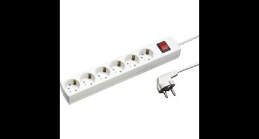 Martin Kaiser contactdoos - 1033 - 6 aansluitingen - 5 m - wit - 1033ZL5-15W/KWS