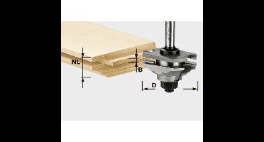 Festool contraprofielfrees - HW S8 D46 x D12-FD - 490643