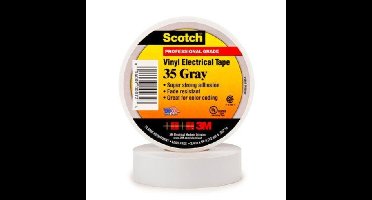 3M Scotch 35 - Isolatietape pvc - grijs - 19mm x 20m