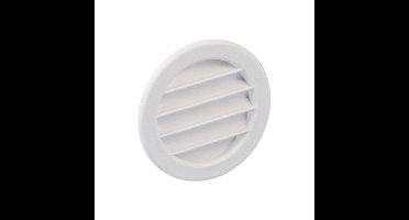 Kunststof ventilatierooster Ø 75 mm grijs