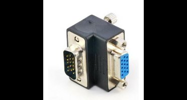 15 HD VGA Gender Changer Adapter,90°angled , Female-Male