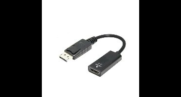 DisplayPort Male to HDMI 2.0 Female Adapter Cable, 4K UHD Support, Black