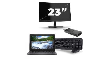 Dell Latitude 3310 - Intel Core i3-8e Generatie - 13 inch - 8GB RAM - 256GB SSD - Windows 11 + 1x 23 inch Monitor