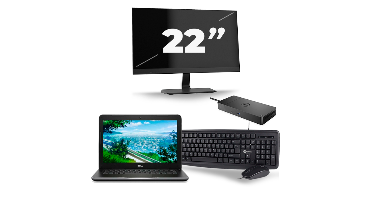 Dell Latitude 3380 - Intel Core i3-6e Generatie - 13 inch - 8GB RAM - 256GB SSD - Windows 11 + 1x 22 inch Monitor