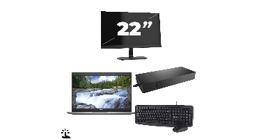 Dell Latitude 5320 - Intel Core i5-11e Generatie - 13 inch - Touch - 16GB RAM - 256GB SSD - Windows 11 Home + 1x 22 inch Monitor