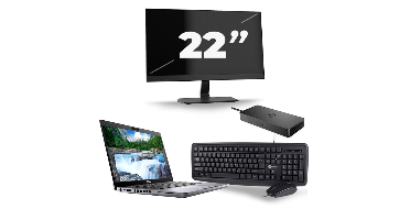 Dell Latitude 5410 - Intel Core i5-10e Generatie - 14 inch - 8GB RAM - 256GB SSD - Windows 11 + 1x 22 inch Monitor