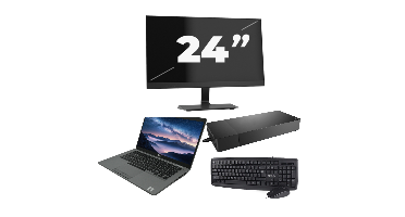 Dell Latitude 5411 - Intel Core i5-10e Generatie - 14 inch - 8GB RAM - 256GB SSD - Windows 11 + 1x 24 inch Monitor