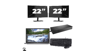 Dell Latitude 7320 - Intel Core i7-11e Generatie - 13 inch - Touch - 16GB RAM - 256GB SSD - Windows 11 Home + 2x 22 inch Monitor