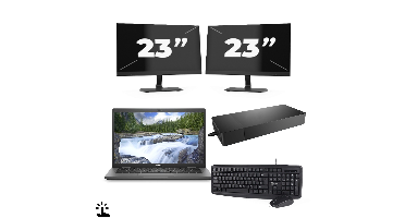 Dell Latitude 7330 - Intel Core i5-12e Generatie - 13 inch - Touch - 16GB RAM - 256GB SSD - Windows 11 Home + 2x 23 inch Monitor