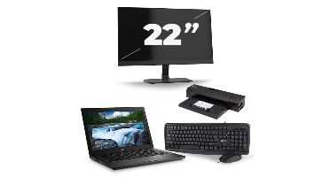 Dell Latitude 7490 - Intel Core i5-8e Generatie - 14 inch - 8GB RAM - 256GB SSD - Windows 11 + 1x 22 inch Monitor