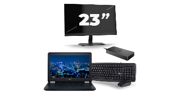 Dell Latitude E5270 - Intel Core i5-6e Generatie - 12 inch - 8GB RAM - 256GB SSD - Windows 11 + 1x 23 inch Monitor