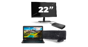 Dell Latitude E7270 - Intel Core i5-6e Generatie - 12 inch - 8GB RAM - 256GB SSD - Windows 11 + 1x 22 inch Monitor