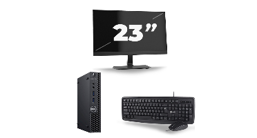 Dell Optiplex 3060 Micro USFF - Intel Core i5-8e Generatie - 8GB RAM - 256GB SSD - Windows 11 + 1x 23 inch Monitor