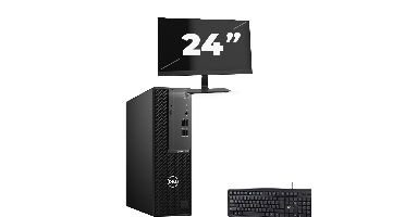 Dell OptiPlex 3080 SFF - Intel Core i5-10e Generatie - 8GB RAM - 256GB SSD - Windows 11 + 1x 24 inch Monitor