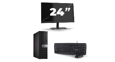Dell Optiplex 5040 SFF - Intel Core i5-6e Generatie - 8GB RAM - 256GB SSD - Windows 11 + 1x 24 inch Monitor