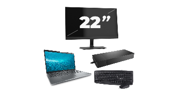 Dell Precision 3571 - Intel Core i5-12e Generatie - 15 inch - 8GB RAM - 256GB SSD - Windows 11 Home + 1x 22 inch Monitor