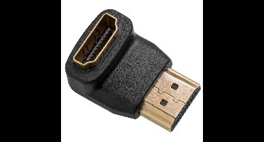 HDMI M/F 90° Adapter Verguld