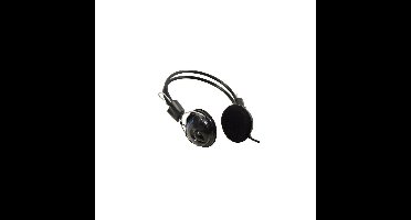 Solid Stereo Headset met microfoon (kabel), Zwart, model HT-160