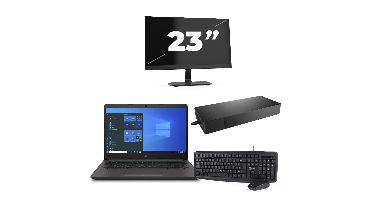 HP 240 G8 - Intel Core i3-10e Generatie - 14 inch - 8GB RAM - 256GB SSD - Windows 11 Home + 1x 23 inch Monitor
