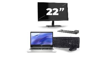 HP ProBook 450 G7 - Intel Core i5-10e Generatie - 15 inch - 8GB RAM - 256GB SSD - Windows 11 + 1x 22 inch Monitor