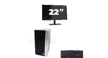 HP ProDesk 600 G4 Micro Tower - Intel Core i7-8e Generatie - 8GB RAM - 256GB SSD - Windows 11 + 1x 22 inch Monitor