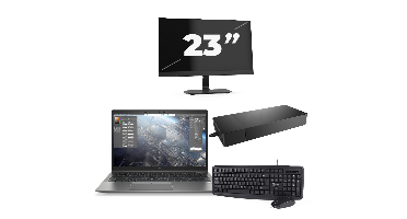 HP ZBook Firefly 14 G8 - Intel Core i7-11e Generatie - 14 inch - 16GB RAM - 256GB SSD - Windows 11 Home + 1x 23 inch Monitor