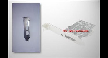 Low profile Bracket voor 3 poort PCIe FireWire Kaart