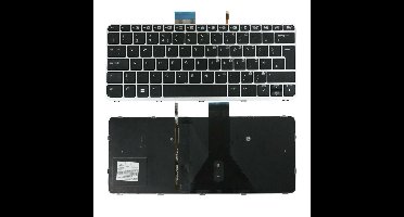 Notebook keyboard for HP EliteBook Folio 1020 G1 with silver frame big Enter