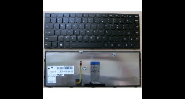 Notebook keyboard for Lenovo IdeaPad G400 G405 Z410 Flex 14 black frame backlit
