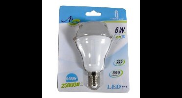 6W E14 LED lamp, 480lm, 6400K