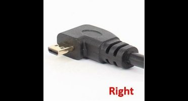 Right Angel Micro HDMI Male to HDMI Female Cable, 17cm