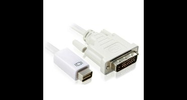 Mini DVI Male to DVI Male,1.8 meters