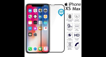 iPhone XS Max 9h 3D Tempered Glass Screen Protector-Black